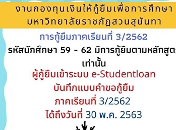 Notify again. Don't forget to make a
loan request form.