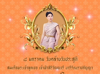 Long Live Her Royal Highness On the
auspicious occasion of the birthday
anniversary Her Royal Highness Princess
Sirivannavari Nariratana Rajakanya 8
January