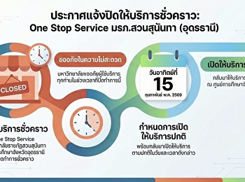 ประกาศแจ้งปิดให้บริการชั่วคราว